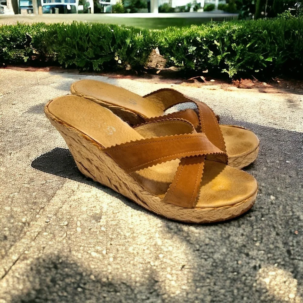 Michael Kors Vintage espadrille suede mules. Gently worn. Super vintage